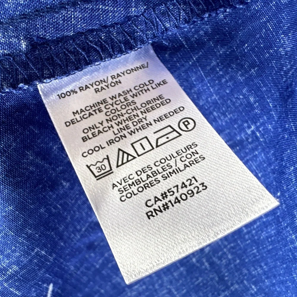 5 for$40 Loft Dress Women Size 16 Blue - Picture 7 of 7